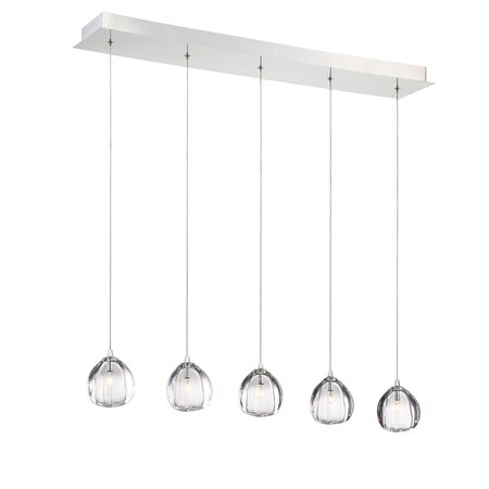 Eurofase 29044-016 Lucido Chandelier 5 Light,